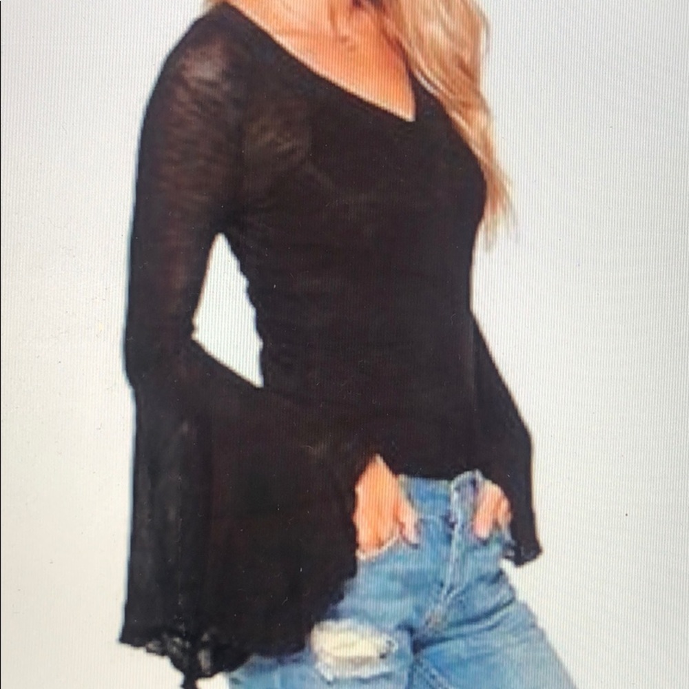Free People Intimately So Dramatic Bell Sleeve Too